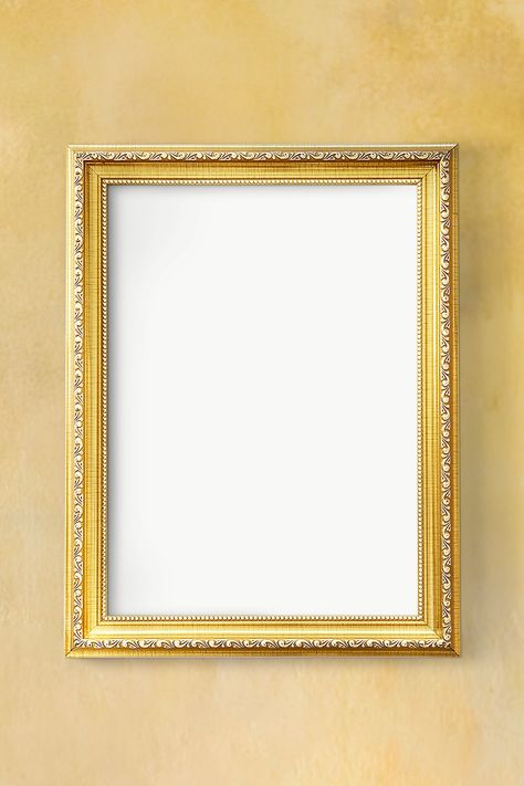 Photo Frame Design Graphic, Golden Frames On Wall, Creative Background Design Graphics, Poster Background Design Creative, Picture Frames On Wall, Frame Design Background, Background Photo Frame, Photo Frame Background, Golden Photo Frame