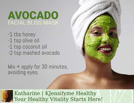 Homemade Avocado Face Mask, Avocado Face Mask Recipe, Healthy Face Masks, Avocado Mask, Face Mask For Pores, Natural Beauty Routine, Avocado Face Mask, Herbal Apothecary, Face Mask Recipe