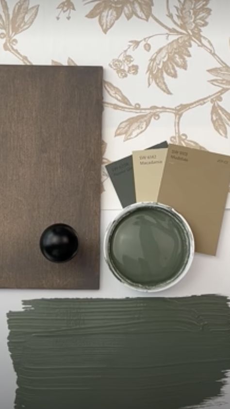 Pewter Green by Sherwin Williams Oak Moss Sherwin Williams, Shade Grown Sherwin Williams, Sherwin Williams Paint Colors Green, Green Interior Paint, Sherwin Williams Paint Neutral, Cabinet Makeover Diy, Pewter Green, Golf Clubhouse, Interior Paint Colors Schemes