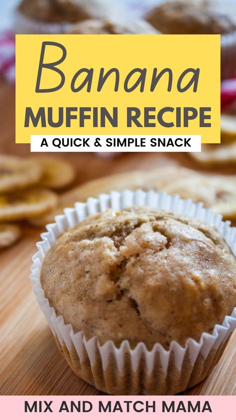 Say goodbye to complicated muffin recipes and hello to the easiest Blender Banana Muffins ever! Mix & Match Mama brings you a simple and scrumptious banana muffin recipe that will have your kitchen smelling amazing in no time. Don't worry about spending too much time whisking and measuring - this recipe is so easy even children will be able to help! Blender Banana Muffins, Easy Banana Muffins Recipe, Easy Banana Muffins, Banana Muffin Recipe Easy, Banana Muffins Recipe, Banana Muffins Easy, Blender Muffins, Banana Muffin, Coconut Muffins