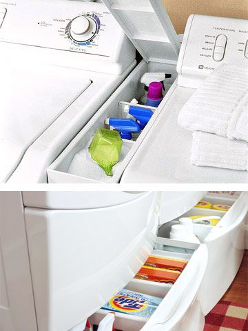 Storage between washer & dryer! Between Washer And Dryer, Laundry Room Storage Solutions, Laundry Room Storage Ideas, Laundry Storage Solutions, Room Storage Ideas, Washers And Dryers, New Washer And Dryer, Laundry Closet, Buying A Home