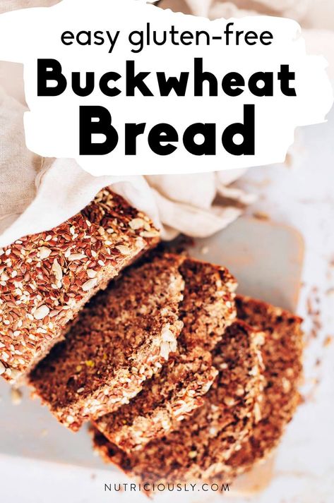 buckwheat groats Groats Recipe, Gluten Free Buckwheat Bread, Buckwheat Flour Recipes, Bread No Yeast, Hummus Avocado, Vegan Bread Recipes, Gluten Free Vegan Bread, Snacks For Adults, Buckwheat Bread