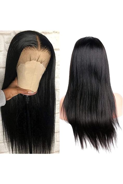 13x4 Straight Lace Front Wigs Human Hair Lace Front Wig Pre Plucked With Baby Hair Lace Front Wigs Human Hair 150% Density Lace Front Wigs For Black Women With Natural HairLine (Frontal Wigs Human Hair, 20Inch) 20 Inch Straight Frontal Wig, Brazilian Wigs Black Women, Straight Lace Front Wigs Black Women, 20 Inch Lace Front Wig, 16 Inches Straight Wig, Brazilian Hair Wigs, Frontal Wig Hairstyles, Real Hair Wigs, Makeup For Black Skin