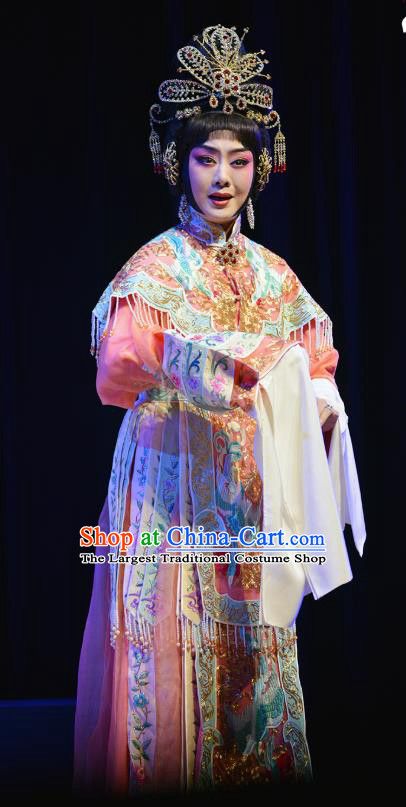 Chinese Cantonese Opera Hua Tan Dress Costumes Princess Chang Ping Apparel Peking Opera Diva Garment and Headdress Peking Opera Costumes, Chinese Opera Costume, Opera Costumes, Opera Dress, Beijing Opera, Peking Opera, Asian Clothing, Chinese Opera, Tan Dress