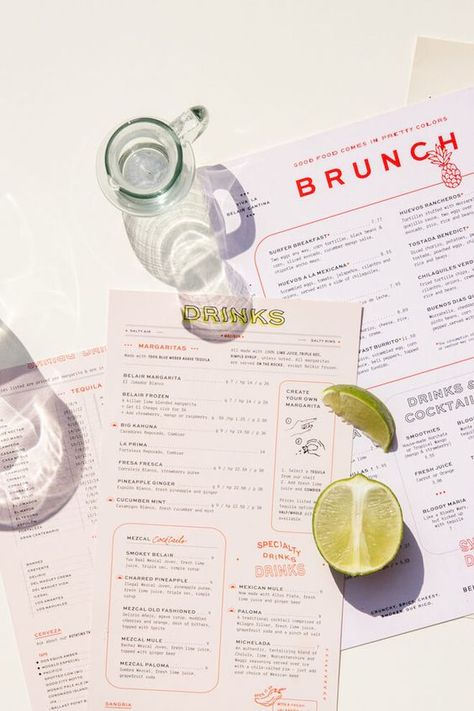 Menu Design Layout, Restaurant Graphics, Menu Design Inspiration, Visuell Identitet, Menue Design, Menu Layout, Mexican Restaurants, Menu Inspiration, Restaurant Menu Design