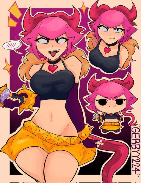 Brazilian Twist, Brawl Stars Art, Pokemon Mew, Turquoise Hair, Star Character, Kamikaze, Anime Girlxgirl, Star Art, Illustration Character Design