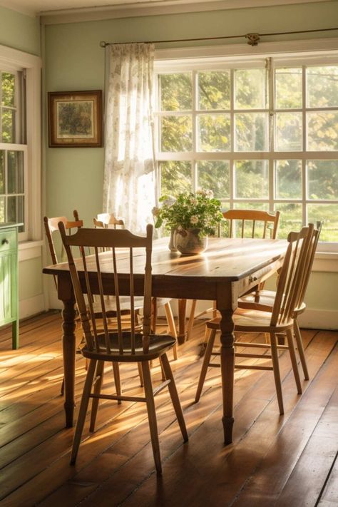 Cottagecore Dining Room, Cabin Room, Room Country, Cottage Dining Rooms, Cabin Living Room, Cottagecore Home, Buffet Decor, Decor Dining Room, Furniture Rustic