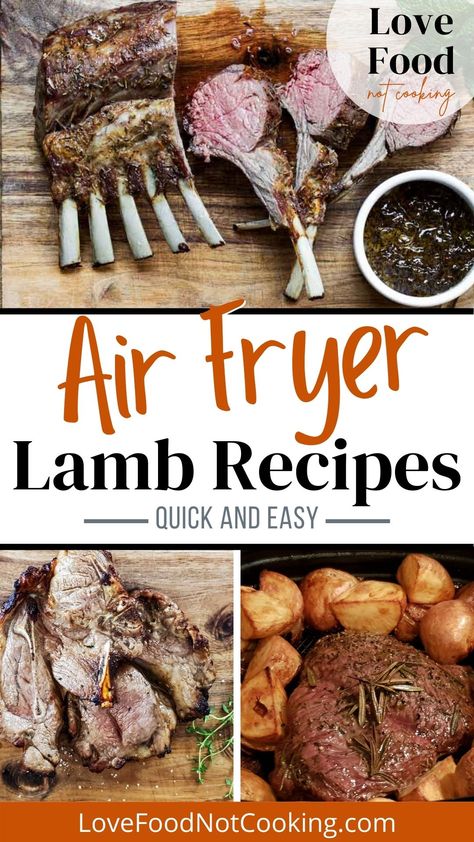 Cooking Rack Of Lamb, Air Fryer Lamb, Lamb Rack Recipe, Lamb Roast Dinner, Lamb Roast Recipe, Roast Rack Of Lamb, Lamb Steaks, How To Cook Lamb, Lamb Chop Recipes