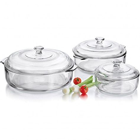 Libbey 6 Piece Glass Casserole Set * Click image to review more details. (This is an affiliate link) Casserole Dish Set, Baking Dish Set, Casserole Set, Glass Baking Dish, Healthy Kitchen, Baking Dish, Dish Sets, Casserole Dish, Pyrex Vintage