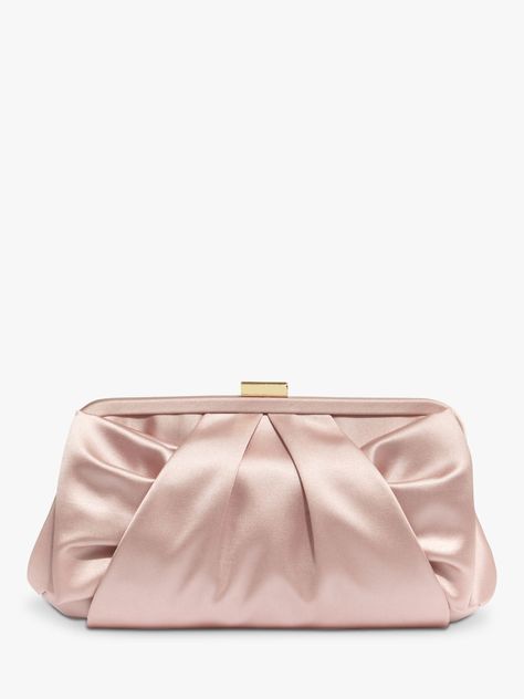 Alice Satin Bow Clutch Bag - Pink - Phase Eight Shoulder bags Pink Clutch Bag, Bow Clutch, Satin Clutch, Pink Clutch, Party Clutch, Beaded Clutch, Phase Eight, Satin Bow, Diy Bag