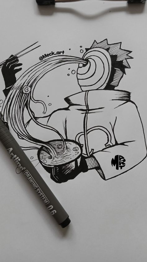 Tobi - Akatsuki Drawing Tobi Drawing, Naruto Uzumaki Shippuden, Anime Drawing, Easy Paintings, Naruto Uzumaki, Anime Drawings, Naruto, Character Art, Sketch