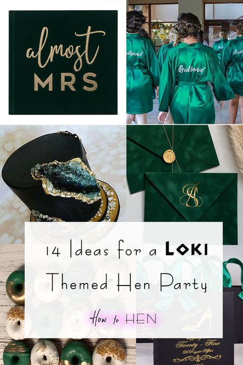 Loki Wedding Theme, Loki Themed Party, 80s Festival, Hens Party Themes, Bachelorette Planning, Glorious Purpose, God Of Mischief, Hen Party Games, Hen Weekend