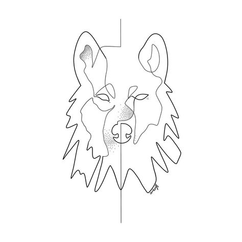 Wolf Line Art, Wolf Lineart, Line Drawing Tattoos, One Line Tattoo, Snowboard Design, Face Line Drawing, Minimal Drawings, Wolf Face, Spirit Animal Art