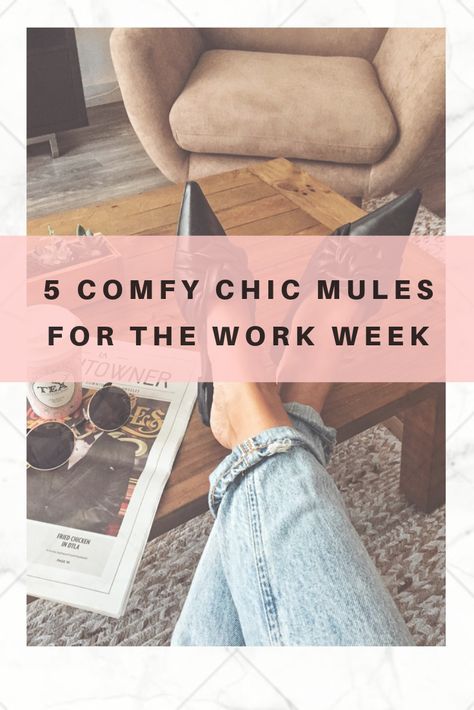 Comfy chic mules for work!  #mules #shoesale #designershoes #under100 #shoesale #flatshoes #shoesforwork #workwear #workapproppriateshoes Fall Mules Shoes, Mules Shoes Outfit Work, Work Mules, Loafer Mules Outfit, How To Wear Mules, Mules Shoes Outfit, Mule Shoes Outfit, Mules Outfit, Black Mules