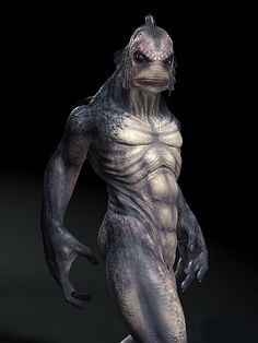 fishman on Pinterest | Fish, Character Art and World Of Warcraft Lake Monster, Lake Monsters, Creature Fantasy, Lovecraftian Horror, Cthulhu Mythos, Alien Concept, Water Type, Aliens And Ufos, Call Of Cthulhu