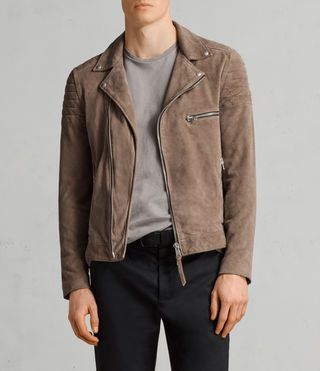 Mens Theo Suede Biker Jacket (light_khaki_green) - Image 4 Mens Traditional Wear, Trendy Caps, Trendy Belts, Suede Biker Jacket, Suede Biker, Biker Jacket Men, Shoes Trendy, Men Suede, Jackets Denim