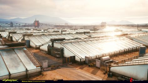 ArtStation - Cyberpunk 2077 Protein farms City Texture, Cyberpunk Building, Building Concept, Environment Art, Cyberpunk City, Cyberpunk 2077, Special Thanks, Environmental Art, Art Director