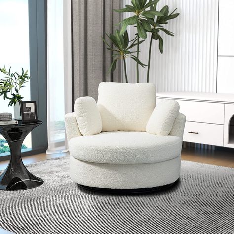 Swivel Sofa, Modern Swivel Chair, Round Sofa, Swivel Barrel Chair, Round Chair, Living Room Lounge, Swivel Accent Chair, Leisure Chair, Modern Armchair