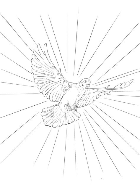 Dove Tattoo Stencil Outline, Dove Outline Tattoo, Dove Tattoo Stencil, Dove Stencil, Dove Outline, Holy Tattoos, Eagle Wing Tattoos, Aztec Tattoos Sleeve, Dove Tattoo Design