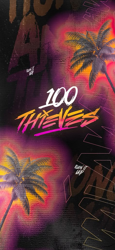 100 Thieves 2019 Call of Duty World League Miami Theme IPhone Wallpaper 100 Thieves Wallpaper Iphone, 100 Thieves Wallpaper, Smartphones Design, 100 Thieves, Theme Iphone, Game Background Art, Game Wallpaper Iphone, Call Of Duty World, Iphone Dynamic Wallpaper