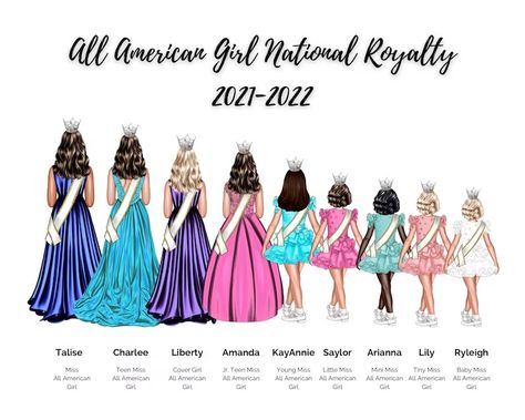 Pageant Group of 9 Digital Drawing - Etsy UK Gown Style, All American Girl, Casual Preppy Outfits, Amazing Drawings, Womens Sewing Patterns, Fashion Mistakes, Style Mistakes, Preppy Outfits, Little Miss