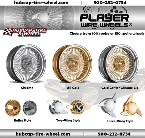 All Gold, Chrome, Gold Center w/ Chrome Lip Wire Wheels. Choose from 100 or 150 spoke wire wheels. Lowrider Rims, Dayton Wheels, Alloys Wheels, Dayton Rims, Box Chevy, Avant Garde Wheels, Mercedes Wheels, Custom Wheels And Tires, Custom Rims