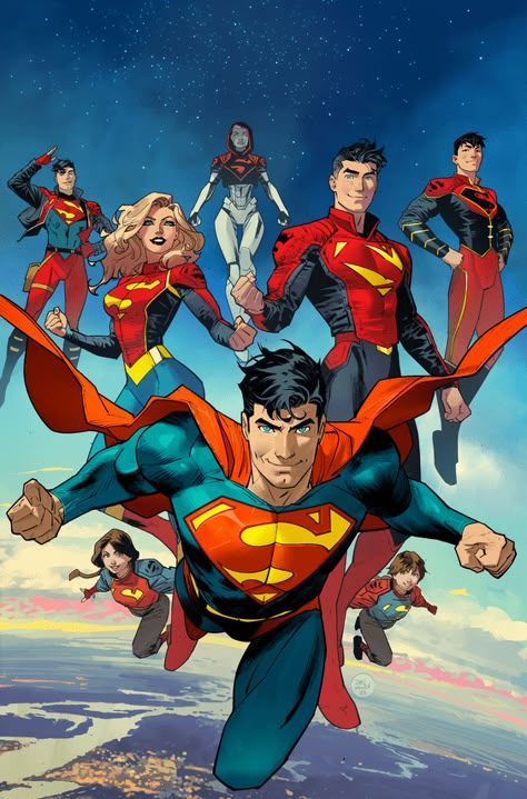 Superhero Comics Art, Dan Mora, Superman Gifts, Supergirl Comic, Superman Family, Dc Comics Heroes, Superman Art, Superman Comic, Univers Dc