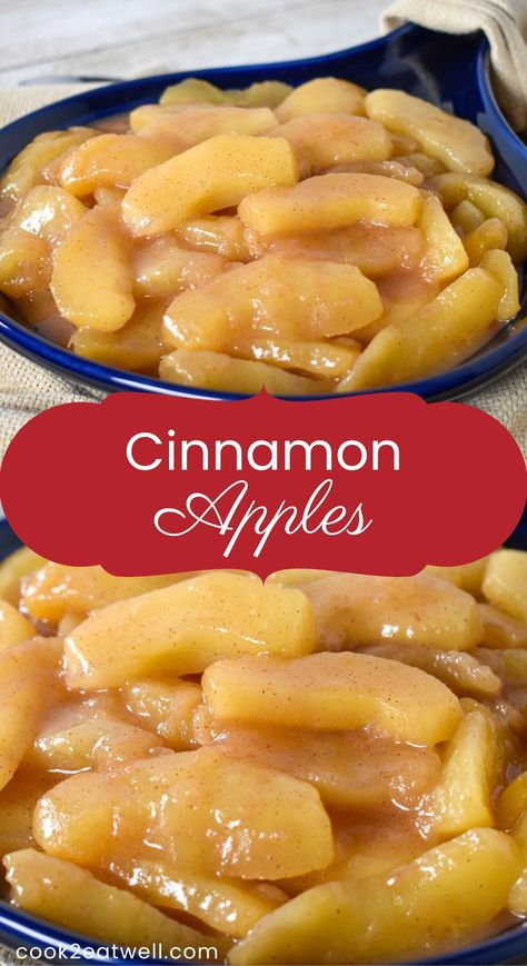 How To Make Cooked Apples, Stouffers Harvest Apples Recipe, Easy Cooked Apples, Easy Baked Cinnamon Apples, Cooked Apples Healthy, Cooked Cinnamon Apples Easy, Cooking Apples On Stove, Recipe For Baked Apples, Stewed Cinnamon Apples