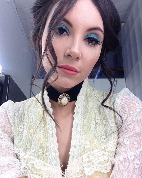 The Love Witch, Samantha Robinson, Blue Eyeshadow, On Set, First Day, See You, Eyeliner, Witch, Tumblr