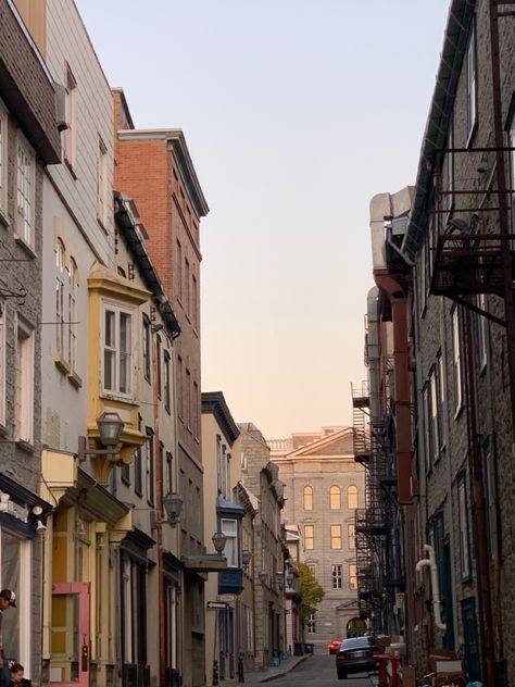 Old Quebec City Aesthetic, Quebec City Aesthetic Summer, Quebec Aesthetic Summer, Cozy City Aesthetic, Old Quebec City Summer, Quebec City Aesthetic, Canada Moodboard, Quebec Aesthetic, Quebec Summer