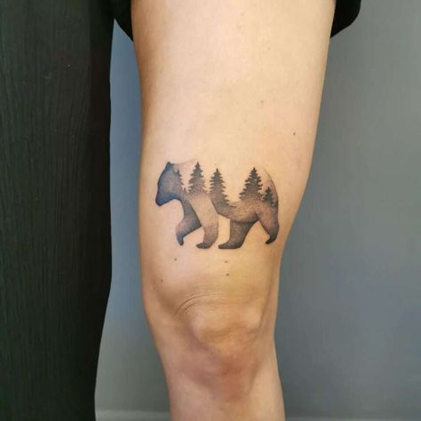 The Symbolism Behind Bear Tattoos – Self Tattoo Fine Line Bear Tattoo, Bear Silhouette Tattoo, Bear And Woman, Bear Outline Tattoo, Simple Bear Tattoo, Small Bear Tattoo, Bear Tattoos Feminine, Self Tattoo, Bear Tattoo Designs