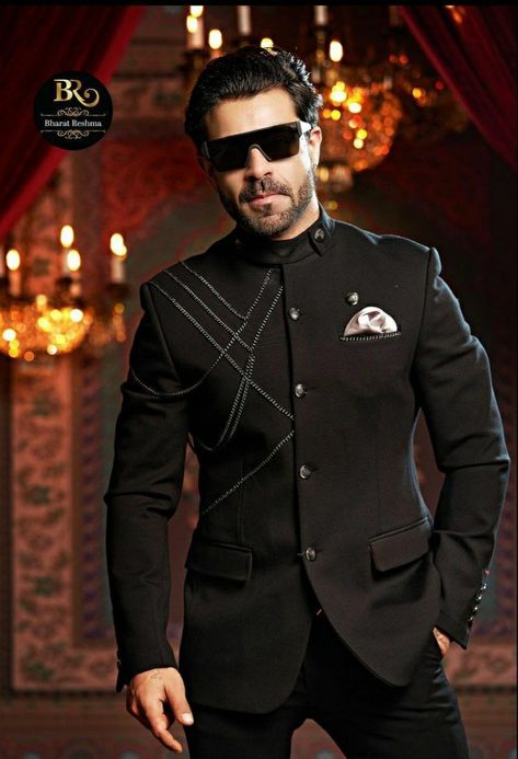 Embroidery Blazer Men, Embroidery Blazer, Indian Wedding Suits Men, Prince Suit, Mens Indian Wear, Black Suit Men, Blazer Men, Men Coat, Suit Pin