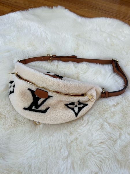 Sherpa Crossbody Bag, Simple Winter Outfit Ideas, Peanut Butter Blondie, Sherpa Bag, What To Wear In Winter, Bum Bag Outfit, Looks For Winter, New Years Outfits, Louis Vuitton Bum Bag