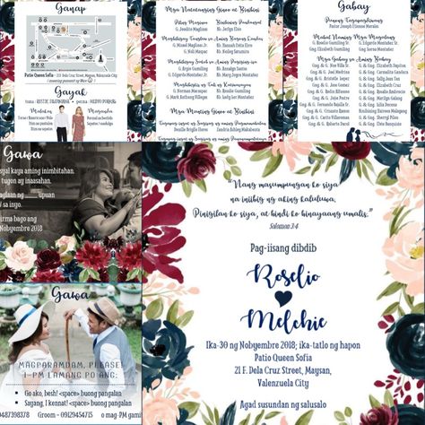 Filipino Inspired Wedding Invitations, Tagalog Invitation Wedding, Filipiniana Wedding Theme Invitation, Filipiniana Invitation, Filipino Invitation, Filipino Wedding Invitation, Pinoy Aesthetic, Wedding Invitation Content, Filipiniana Wedding Theme