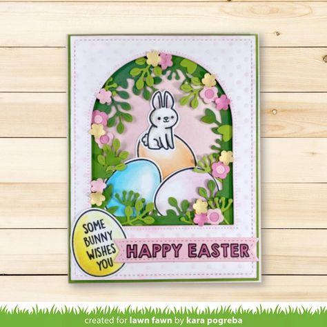 Rainbow Stencil, Welcome Baby Cards, Easter Messages, Garden Window, Elephant Parade, Lawn Fawn Cards, Flower Window, Easter Images, Garden Windows