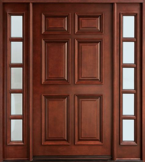 Unique 50 Modern And Classic Wooden Main Door Design Ideas - Engineering Discoveries Custom Front Entry Doors, Single Main Door Designs, Pintu Ganda, Pintu Interior, Solid Wood Entry Doors, Custom Entry Doors, Custom Front Doors, Front Door Design Wood, Wooden Front Door Design