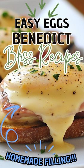 Eggs Benedict Bliss Egg Benedict Recipe, Eggs Benedict Sauce, Holiday Sauce, Sauce For Eggs, Eggs Benedict Casserole, Easy Eggs Benedict, Homemade Hollandaise Sauce, Eggs Benedict Recipe, Crispy Hashbrowns