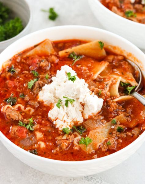 Dairy Free Lasagna Soup, Gluten Free Dairy Free Lasagna, Soup Gluten Free Dairy Free, Gluten Free Lasagna Soup, Dairy Free Lasagna, Gluten Free Lasagna Noodles, Lasagne Soup, Soup Gluten Free, Paleo Dinners