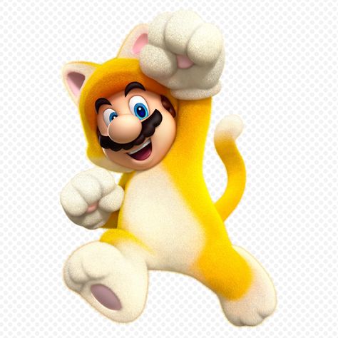 Cat Mario Artwork (alt) - Super Mario 3D World Super Mario Cat, Mario Artwork, Super Mario Memes, Super Mario Tattoo, Cat Mario, Super Mario 3d World, Mario Tattoo, World Png, Mario Memes