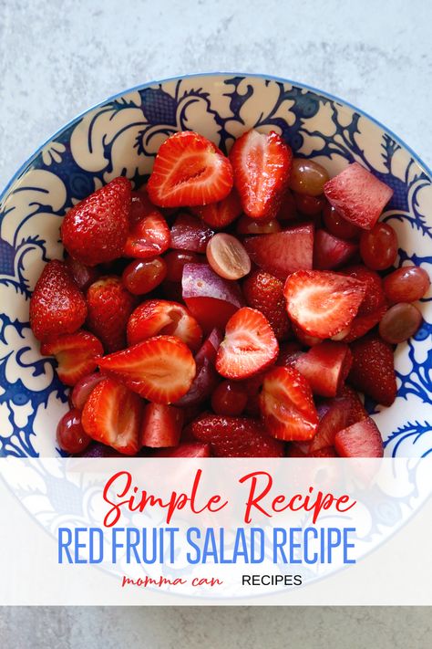 Red Fruit Salad, Rosa Marina Fruit Salad, Fruit Salad From Frozen Fruit, Strawberry Fruit Salad, Berry Bliss Frozen Fruit Salad, Mixed Berry Fruit Salad, Festive Fruit Salad, Perfect Summer Fruit Salad Allrecipes, Spring Salad Recipes