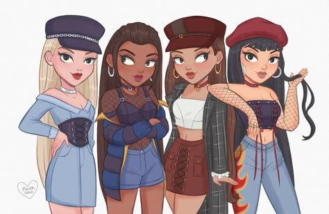 Bratz Outfits Cartoon, Bratz Movie Cartoon, Bratz Fanart, Baddie Cartoon Aesthetic Pfp, Outfits Cartoon, Bratz Outfits, Bratz Characters, Bratz Movie, Bratz Doll Outfits