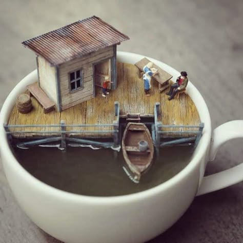 Photo From, Dream Bigger, Miniature Photography, Miniature Rooms, Miniature Houses, Miniature Crafts, Mini Things, Miniature House, Miniature Model