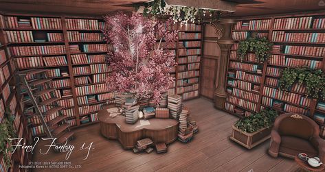 Bloxburg Victorian House, Blocksburg Room Ideas￼, Library Inspiration, House Decorating Ideas Apartments, Hello Kitty House, Tiny House Layout, House Floor Design, Sims 4 House Design, Modern Library