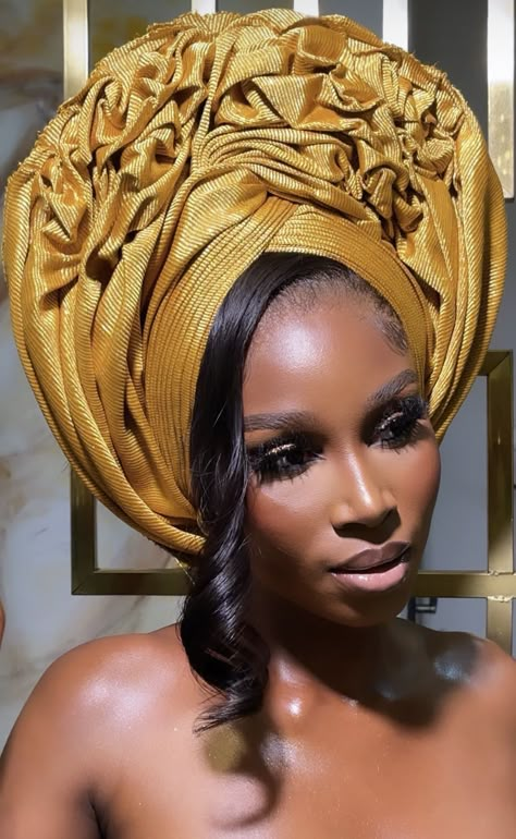 Nigerian Gele Styles, Nigerian Traditional Dresses, Magazine Aesthetic, Gele Styles, African Hair Wrap, Nigerian Lace Styles Dress, Nigerian Lace Styles, Neat Casual Outfits, Styles Dress