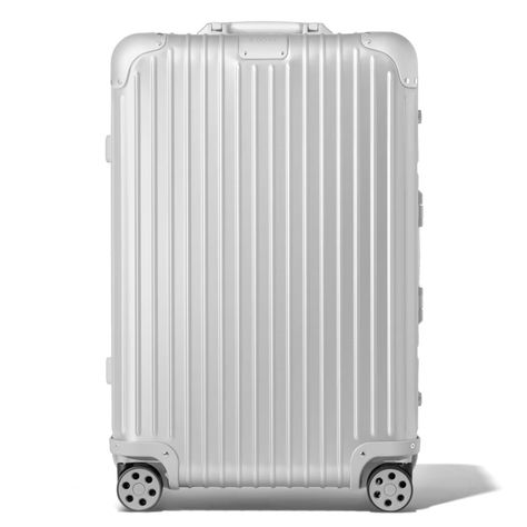 Discover the iconic RIMOWA Original Check-In M aluminium suitcase in silver with its distinctive grooves. Shop now on the official RIMOWA website. Aluminium Suitcase, Olympic Airlines, Rimowa Luggage, Air Transat, South African Airways, Cebu Pacific, Sticker Inspo, China Airlines, Air China