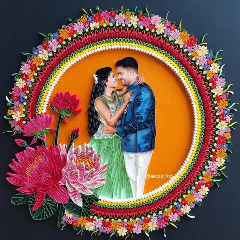 Embroidery Clock, Quilling Photo Frames, Quiling Paper Art, Quill Art, Diy Quilling Crafts, Quilling Flower Designs, Paper Quilling Cards, Quilling Work, Quilled Paper Art