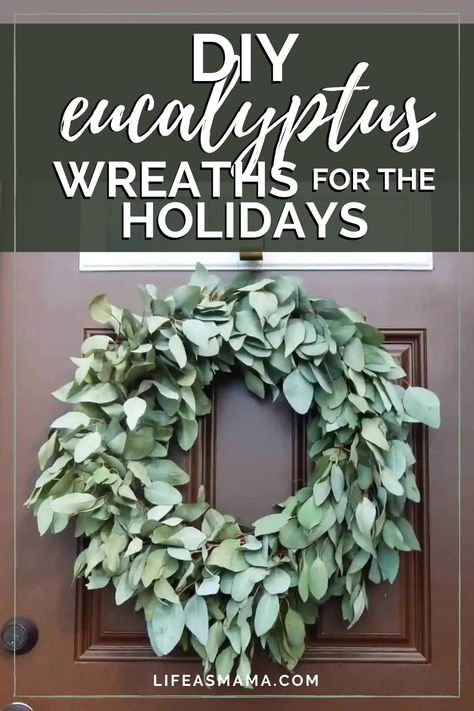 Greenery is the perfect accent to any home decor. Life as Mama has some beautiful DIY eucalyptus wreaths that will be perfect for any style. Tap the photo and get crafty today! #lifeasmama #diywreath #diyhomedecor #homedecortips #hometips #homedecor Eucalyptus Craft Ideas, Diy Eucalyptus Wreath, Crafts For Adults Easy, Diy Eucalyptus, Fall Decor Crafts, Xmas Home Decor, How To Make Things, Eucalyptus Wreath, Quick Diy