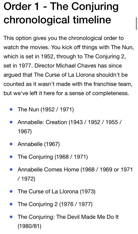 The conjuring / Annabelle watching order Annabelle Movies In Order, The Conjuring Order To Watch, Conjuring Universe Timeline, Conjuring Aesthetic Wallpaper, Conjuring Facts, Bathsheba The Conjuring, Conjuring Movies In Order, The Conjuring Wallpaper, Conjuring Wallpaper