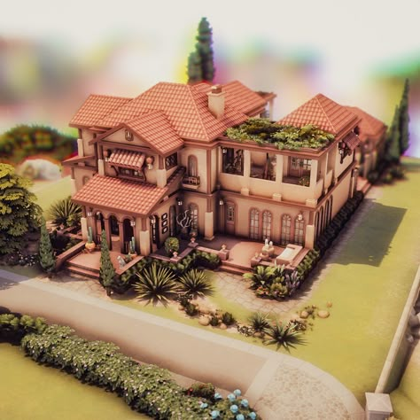 Sims 4 Tartosa House, Sims 4 Spanish Style House, Sims 4 Mediterranean House, Sims 4 Oasis Springs House, Sims 4 Villa, Sims4 Kitchen, Mediteran House, Oasis Springs, Spain House