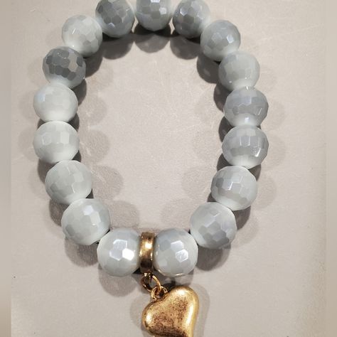 Gray beaded necklace